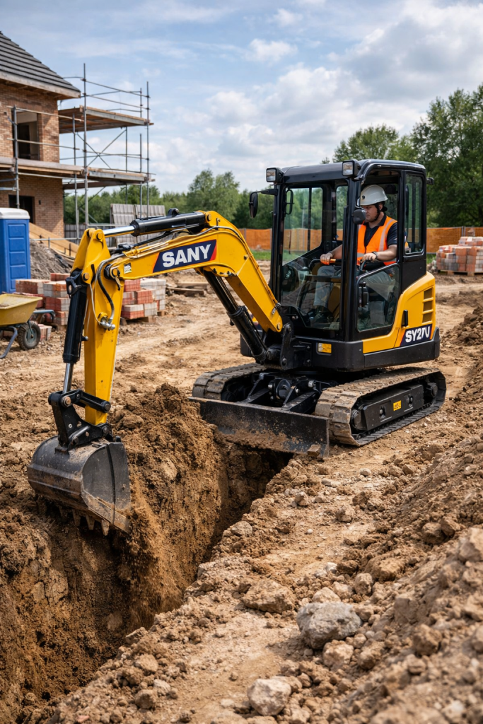 Location mini-pelle 2,5 tonnes